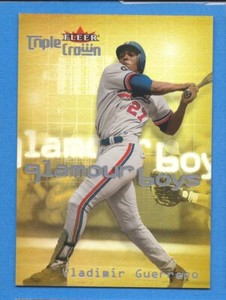 2001 Fleer Triple Crown Glamour Boys #2 Vladimir Guerrero Expos
