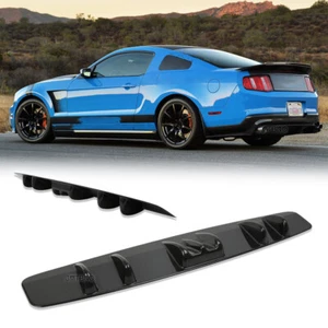 For Ford Mustang GT Shebly Rear Bumper Lip Diffuser Spoiler Splitter 7 Fin Shark - Picture 1 of 16