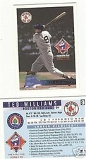 Ted Williams Boston Red Sox Tunnel Card Topps 1996 MT