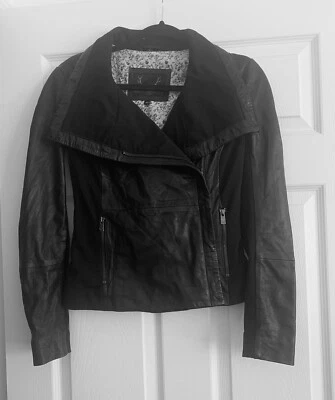 Bod & Christensen Leather Moto Jacket Sz XS - Image 1 of 4