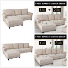 Velvet L-shaped Sofa Cover Stretch Chaise Sofa Slipcovers Furniture Protectors