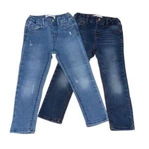 Zara Skinny Jean Set Two Pairs Blue Size 3-4 Years - Picture 1 of 3