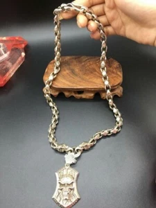 old Tibetan silver handmade Pendants necklace jewelry Men's Jewelry - Imagen 1 de 7