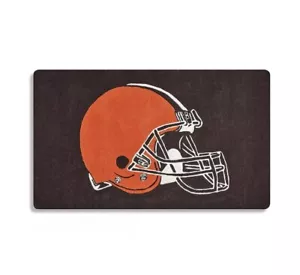 Officially Licensed NFL Cleaveland BROWNS Floor Mat Rug, 3' x 5' NEW - Picture 1 of 4