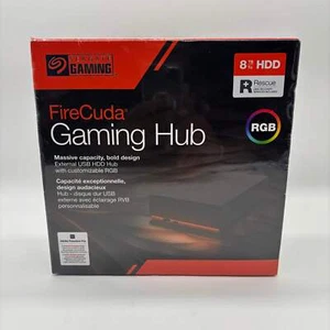 New Seagate External FireCuba Gaming Hub 8TB HDD STKK8000400 with RGB - Photo 1/6