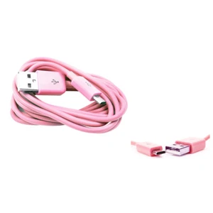 100 6FT MICRO USB DATA SYNC CHARGER CABLE PINK DROID HTC EVO ONE NEXUS KINDLE - Picture 1 of 1