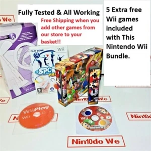 Custom Nintendo Wii Konsole MARIO BROS Bundle - KOMPLETT GETESTET+GEREINIGT+VINYLFOLIE - Bild 1 von 3