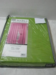 New VICTORIA CLASSICS MARIA JUVI VOILE SHEER PANEL Neon GREEN 57"x84" NIP - Picture 1 of 5