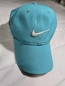 Nike Legacy 91 Dri Fit Blue Logo Baseball Cap Hat - Picture 1 of 9