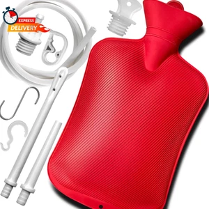 2L Haus Klistierbeutel Set mit 2 Spitzen, 60 Zoll Silikonschlauch, regelbares Durchflussventil - Bild 1 von 7