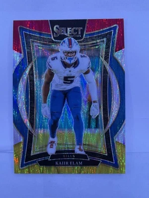 2024 Panini Select - Concourse Kaiir Elam #8 Red & Yellow Shock Prizm - Image 1 of 2