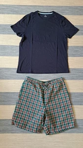 M&S Pyjama Herren (M) blau-grün-orange-weiß (Gebraucht) - Bild 1 von 17