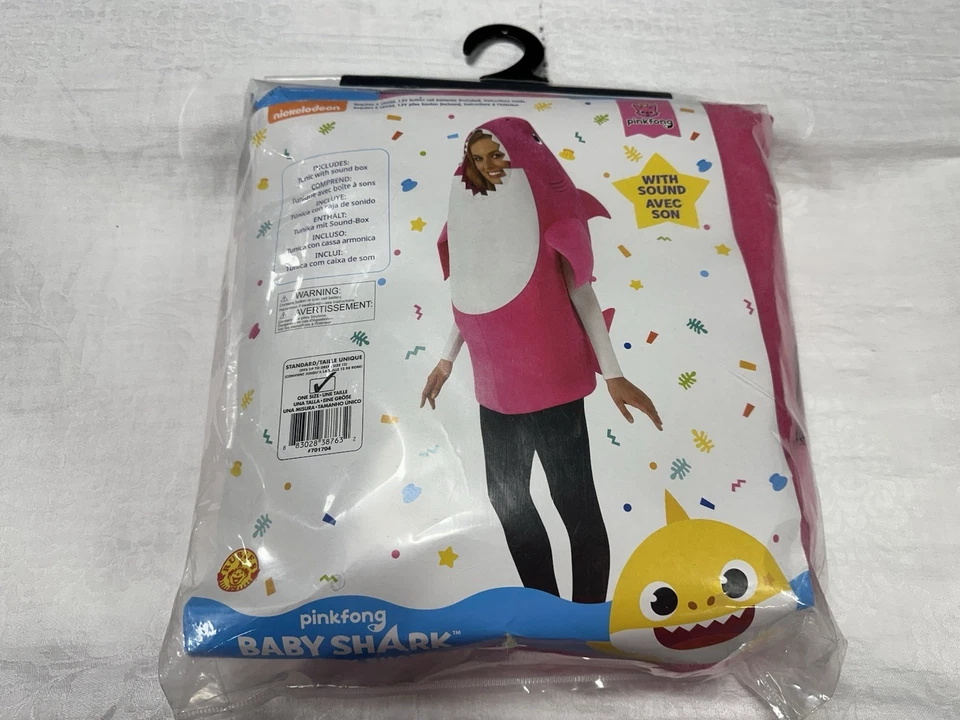 Disfraz de Halloween Pinkfong Rosa Mamá Tiburón Vestir, Música-Estándar Adulto Talla Única Foto 1 de 4