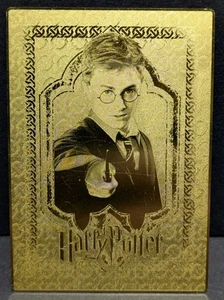 World of Harry Potter 3D Gold Metal Box Topper Trading Card BT1 Harry Potter  - Picture 1 of 3