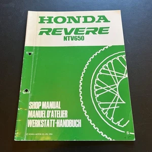 Honda NTV650 Revere 1994 Genuine OE Workshop Service Manual Supplement 67MS900W - Picture 1 of 6