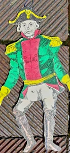 NAPOLEON UNIFORM THEATRALISCHER HAMPELMANN HOLZ JUMPING JACK VINTAGE VIDEO RARE - Bild 1 von 3