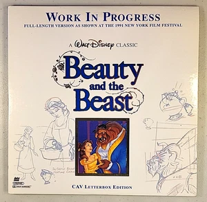 Beauty and the Beast: Work in Progress (read desc.) Laserdisc (2-discs LIKE NEW) - Picture 1 of 5