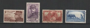 France 1940 4 timbres oblitérés Y&TN°454 à 457 oeuvres de guerre /TR7368 - Imagen 1 de 1