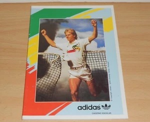 Vintage TENNIS Legend ADIDAS Copybook Notebook AMBAR PORTUGAL 1980's - Picture 1 of 5