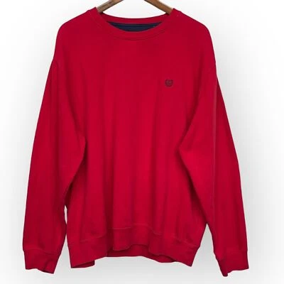 Sudadera Pullover Chaps Mujer Talla XXL Roja Manga Larga Cuello Redondo Foto 1 de 4