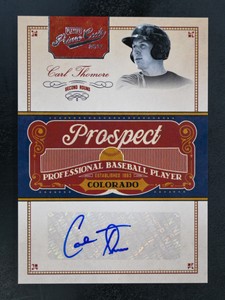 2011 Panini Prime Cuts #CT Carl Thomore /299 AUTO Prospect Signatures Rockies