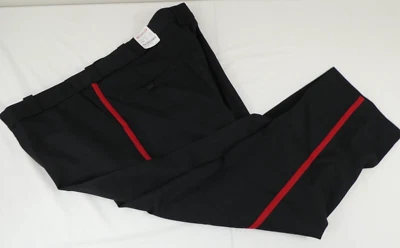 Elbeco E314RN TexTrop2 Polyester STRIPED Pants SIZE 46X29 NAVY WITH RED STRIPE - Image 1 of 4