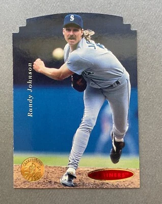 1995 Upper Deck Sp Baseball Randy Johnson Die Cut #186 HOF Mariners - Image 1 of 2