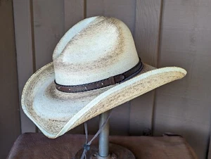 Scorched Gus Western Cowboy Hat w/Stampede Strings - Picture 1 of 3