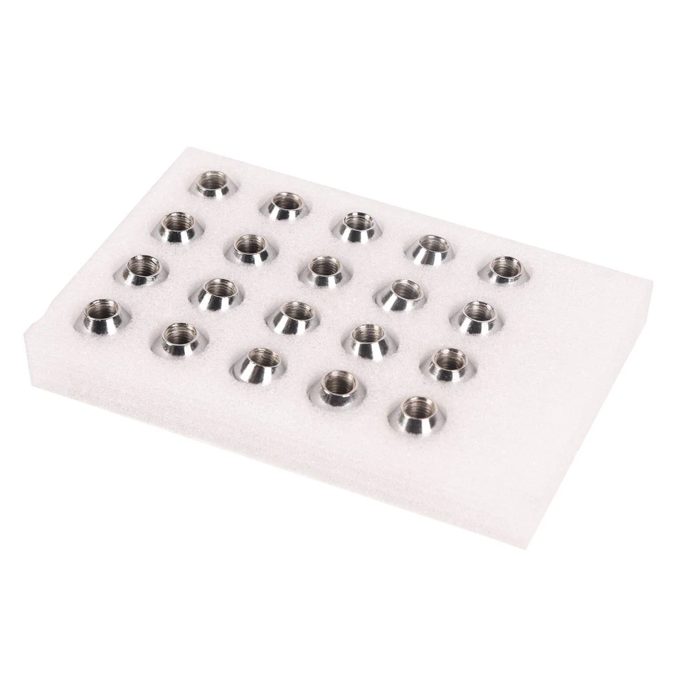 20pcs Chrome Wheel Lug Nuts Acorn 12x1.5 19mm Hex For Ford Fusion Focus Foto 1 de 4