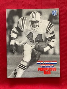 1989 NFL New England Patriots Prospectus guide / Grogan / Stephens / Rembert - Picture 1 of 1