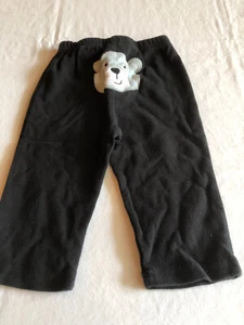 Pantalones negros Baby Essentials 12 meses bordados oso - Imagen 1 de 4