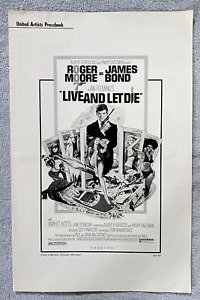Live and Let Die pressbook JAMES BOND Roger Moore JANE SEYMOUR Yaphet Kotto 1973
