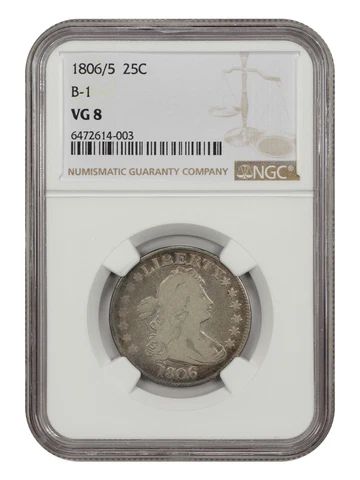 1806/5 25C NGC VG8 (Browning 1) Cover