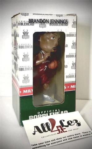 2013-2014 MILWAUKEE BUCKS BRANDON JENNINGS SGA BOBBLEHEAD ~ NIB Cover