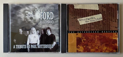 2 Robben Ford CDs: "A Tribute to Paul Butterfield" & "The Authorized Bootleg" Foto 1 de 4