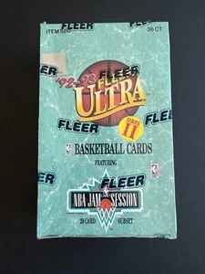 Fleer Ultra Basketball Wax Box 1992 - 36 confezioni per scatola, sigillate - Foto 1 di 2