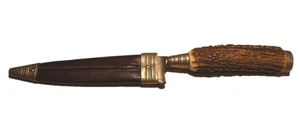 Hirschfänger Horngriff antik Jagdmesser Trachtenmesser. - Bild 1 von 9