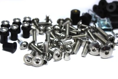 Ducati 1098 1198 848 Completo carenatura Bulloni Clip parabrezza Vite Wellnut Di - Immagine 1 di 4