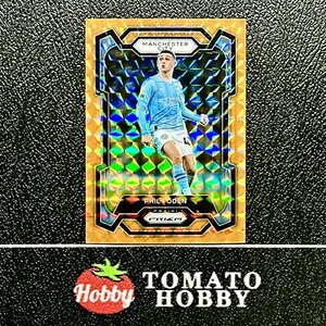 PANINI PRIZM PREMIER LEAGUE 2023-24 PHIL FODEN REFRACTOR GEOMÉTRICO NARANJA MCI - Imagen 1 de 2