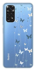 Coque en silicone imprimée compatible Xiaomi Redmi Note 11 4G Butterfly - Photo 1 sur 3