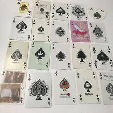Vintage to Modern Swap Playing Cards Lot of 20 Different Ace of Spades