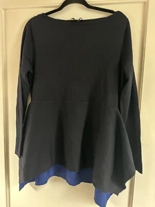 COS size M Wool Top Navy Blue - Picture 1 of 3