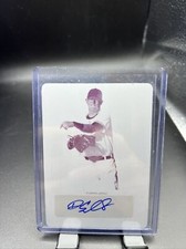 2017 Leaf Valiant Draft Drew Ellis Magenta Printing Plate Auto 1/1