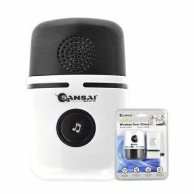 Sansai DB-299 Plug In Wireless Door Chime-Waterproof Push Button Transmitter - image 1 of 2