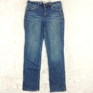 Carhartt Womens Jeans Straight Leg Blue Denim Original Fit Medium Wash Mid 6 - Picture 1 of 12