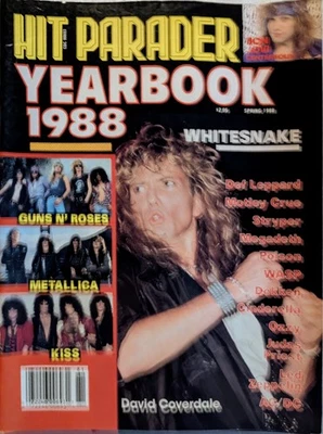 Hit Parader Magazine Yearbook Spring 1988 Whitesnake, Metallica, KISS, Stryper - Image 1 of 4