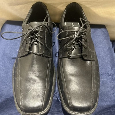 Bostonian Metrolite S 9 Men's Black Leather Lightweight Lace Dress Shoes Comfort - Image 1 of 4