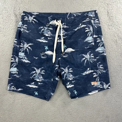 Tommy Bahama Board Shorts Para Hombres 38 Azul Hawaiano Tropical Natación Surf Playa Relajarse Foto 1 de 4