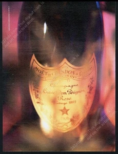 2003 Dom Perignon Rose Champagner 1993 Flasche Foto Vintage Druck Anzeige - Bild 1 von 7