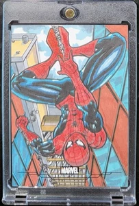 2025 Topps Chrome Marvel Spider-Man Sketch 1/1 Limuel Pinzon - Picture 1 of 2